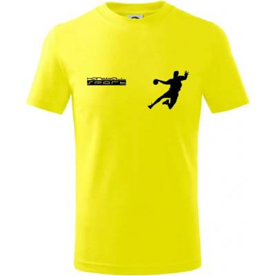Handball Sport tričko dětské bavlněné Citrónová