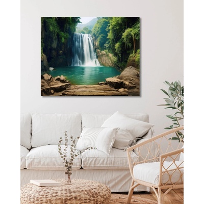 ZUTY Obrazy na stenu - Vodopád Rámovanie: vypnuté plátno na rám, Rozmer: 40x50 cm