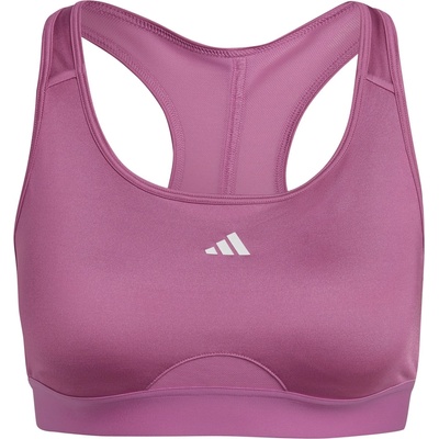 adidas PowerReact Training Medium-Support Sports Bra Womens - Prlvd Fuchsia