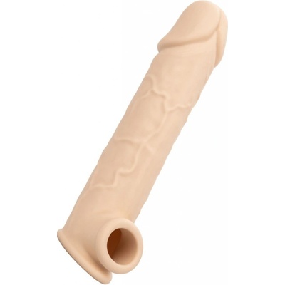 CalExotics Performance Maxx Life-Like Extension 8″ Penis Extender Ivory, realistický silikónový návlek na zväčšenie penisu 21 x 4,6 cm