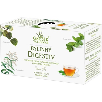 Grešík Bylinný digestiv bylinný porcovaný čaj 20 n.s.