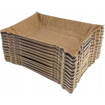 JEDNORAZOVÉ PAPIEROVÉ PODNOSY 14x20 cm KRAFT