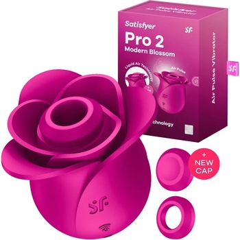 Клитор стимулатор с 2 приставки, Роза - Pro 2 Modern Blossom (SATISFY451)