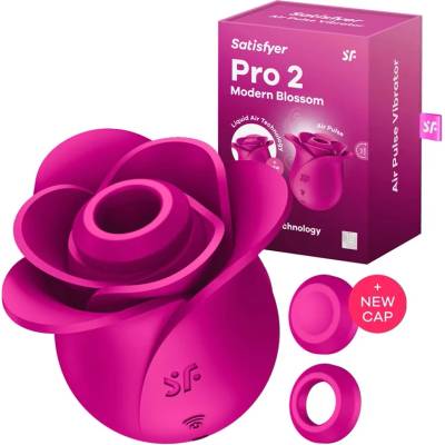 Клитор стимулатор с 2 приставки, Роза - Pro 2 Modern Blossom (SATISFY451)