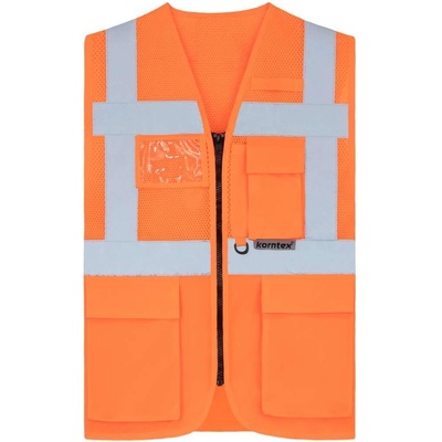 Korntex Unisex bezpečnostní vesta se síťovinou Athens oranžová