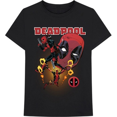 Marvel tričko Deadpool Collage 2 čierne