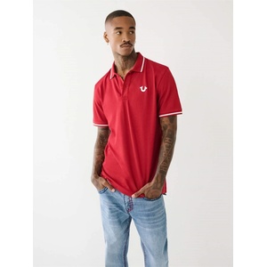 True Religion Блуза с яка True Religion Men's Short Sleeve Polo Shirt - Ruby Red