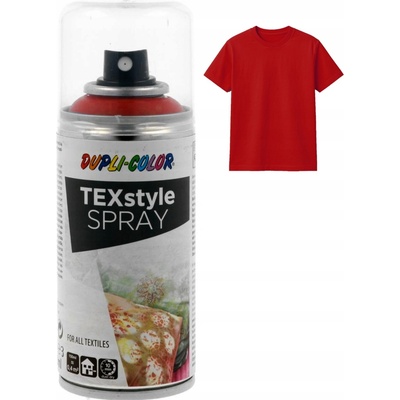DC Sprej na textil farba na textil efekt červený 150 ml