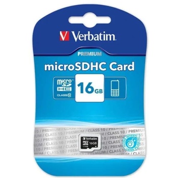 Verbatim Premium microSDHC 16GB C10 44010