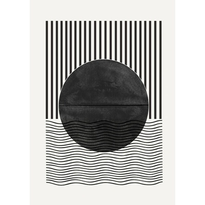 Plagát, Obraz - Monochrome Eclipse, THE MIUUS STUDIO, 30 × 40 cm