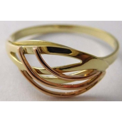 Klenoty Budín zlatý prsten ze žlutého červeného zlata 221040962