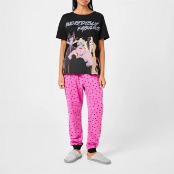 Character Дамска пижама Character Ladies Disney Villans Short Sleeve Pj Set - Disney