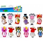 Craft with fun Decoration sticker pet harmonica 6pcs