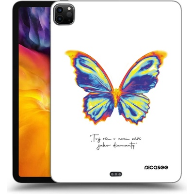Picasee silikónový obal Apple iPad 11 2022 M2 4.generace Diamanty White čierny