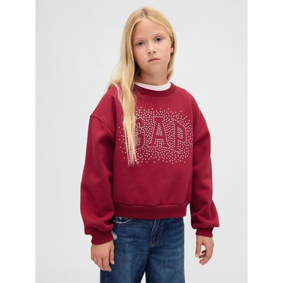 GAP Бебешки суитшърт с голям размер и лого GAP GAP | Cherven | Момичешки | XS