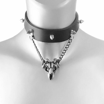 Image 1 of Leather & steel fashion Колие/ чокър - lsf9 58