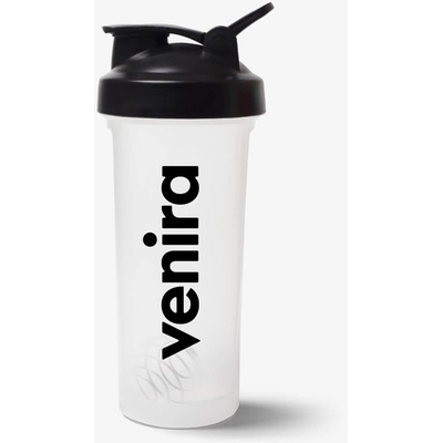 VENIRA shaker PRO s poutkem, černo-bílý, 600 ml