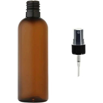 Via Plastová lahvička hnědá s černým kosmetickým rozprašovačem 100 ml