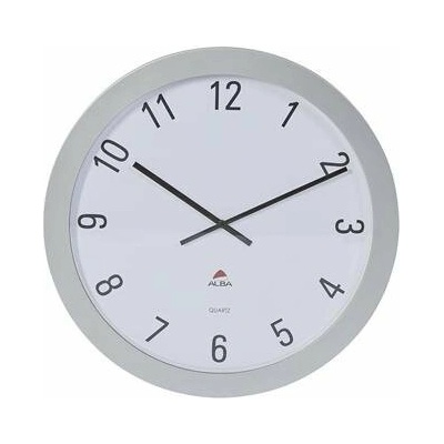 Nástenné hodiny, 60 cm, ALBA Horgiant, sivá