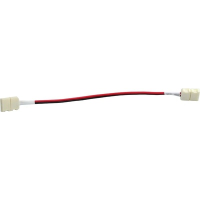 SOLIGHT prepojovací kábel pre LED pásy 10mm zacvakávací konektor na oboch stranách 1ks sáčok WM80