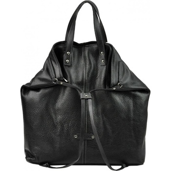 Pierre Cardin kožená veľká dámska kabelka do ruky ruksak čierna