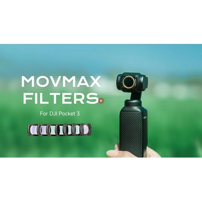 Vaxis Sada filtrů Movmax pro speciální efekty pro DJI Pocket 3 (4/8 bodový Starburst, modré pruhy)