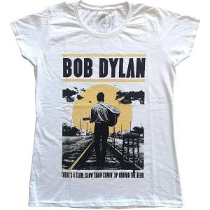 Bob Dylan Slow Train White L Дамски Риза (DYLTS11LW03)
