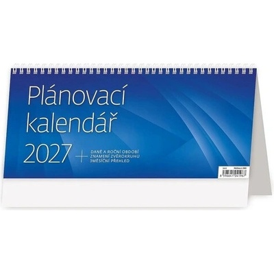 Plánovací modrý stolní autor neuvedený 2027