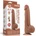 Lovetoy 11, 5'' Кралски размер двойно слойно дилдо кафяв цвят