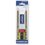 STAEDTLER Моливи 2 броя + гума + острилка