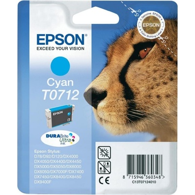 Epson Оригинален мастилен картридж Epson Cyan T0712 за D78|DX4000|4050|5000|5050|6000|6050|7000F "C13T07124011 (C13T07124011)