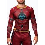 Hayabusa мъжки рашгард с дълъг ръкав Marvel's Iron Man червен
