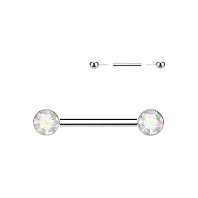 Šperky4U Piercing do bradavky TITAN PUSH IN TIT1406-AB