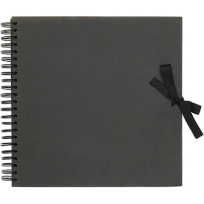 WEST DESIGN PRODUCTS LIMITED West Design Album kroužkové se stuhou 30 × 30 cm (200 g/m2, 42 listů) - černé