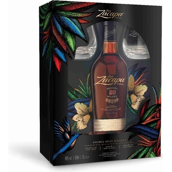 Ron Zacapa Centenario Solera 23y 40% 0,7 l (dárkové balení 2 sklenice)