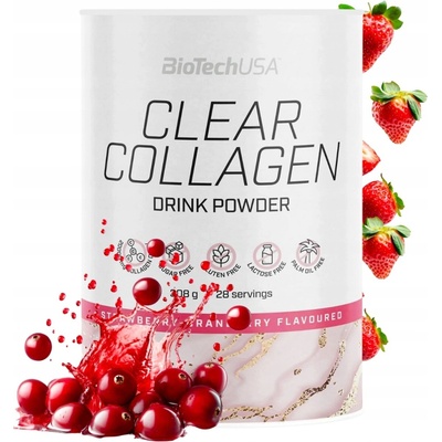 BioTech Clear Collagen strawberry cranberry 308 g