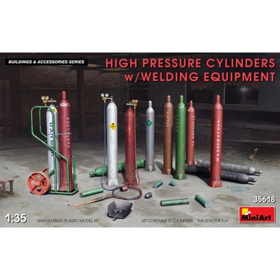 MiniArt High Pressure Cylinders with Welding Equipment 1:35