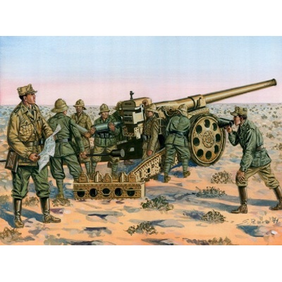 Talianska posádka + kanón 149/40 1:72