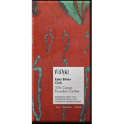 Vivani horká 70% s chilli 80 g