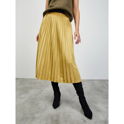 ZOOT. lab Плисирана миди пола в златно и кадифено покритие ZOOT. lab Nova ZOOT. lab | Zlaten | ЖЕНИ | XS