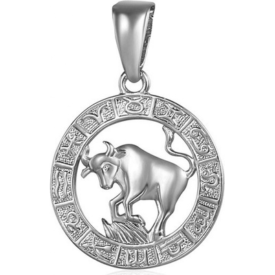 JVD Strieborný prívesok Býk SVLP0713XH200BY