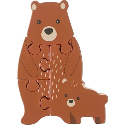 Orange Tree Toys Дървен пъзел Orange Tree Toys - Мечета (OTT06258)