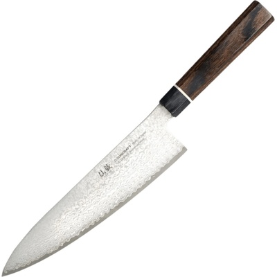 Dellinger Japan Gyuto/Chef Knife Suncraft VG-10 Black Damascus 200 mm