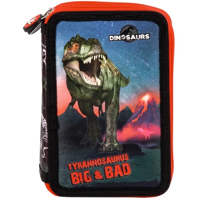 DERFORM Ученически несесер с пособия Derform Dinosaur 17 - с 3 ципа (87839)