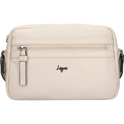 Lagen dámská kožená crossbody kabelka LG146 white