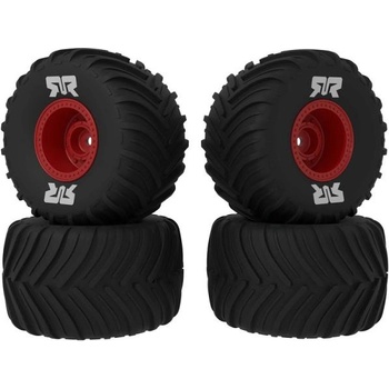 Arrma колело с гума dBoots Chevron MT, джанта червена (4): GROM