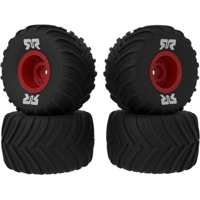 Arrma колело с гума dBoots Chevron MT, джанта червена (4): GROM
