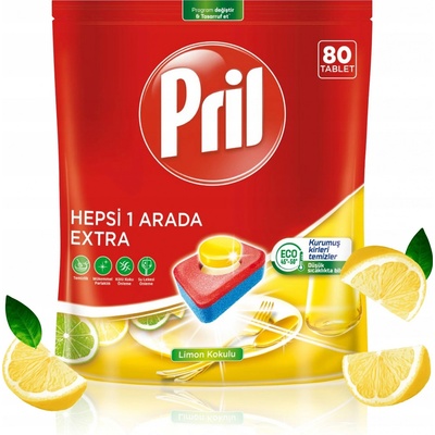 Pril All in One Extra Lemon Tablety do myčky 80 ks