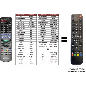 Dálkový ovladač Predátor Panasonic DMR-BS750