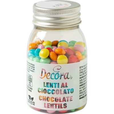 Decora Čokoládové lentilky farebné 80 g